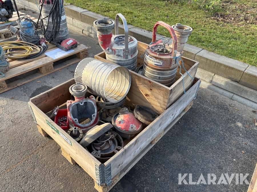 Pumper Grindex og pumpedele - 1 palle