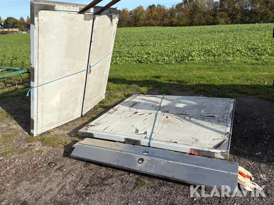 Isoleret rustfri døre 2 styk