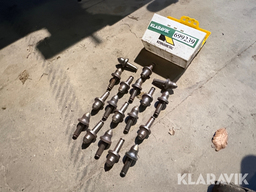 Skæretænder til beton og asfalt Kennametal 18 styk