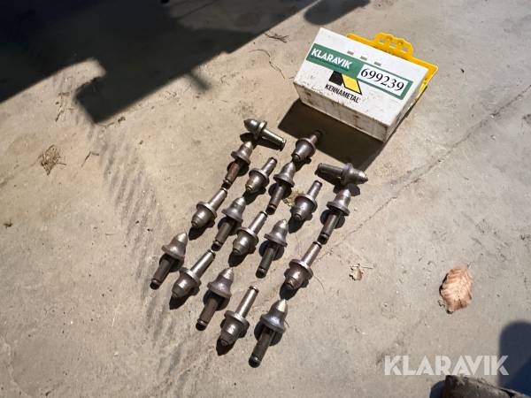 Skæretænder til beton og asfalt Kennametal 18 styk