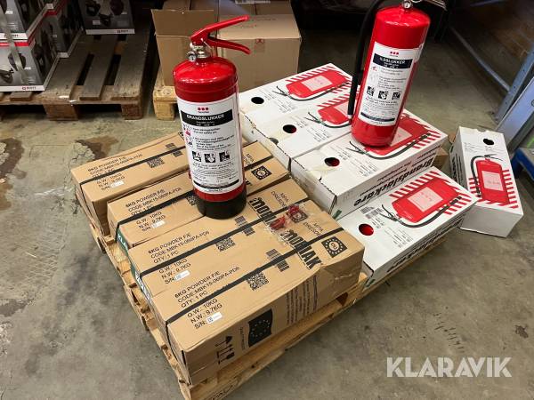 Pulverslukkere Sekuritas 6kg ABC-Pulver 13 styk