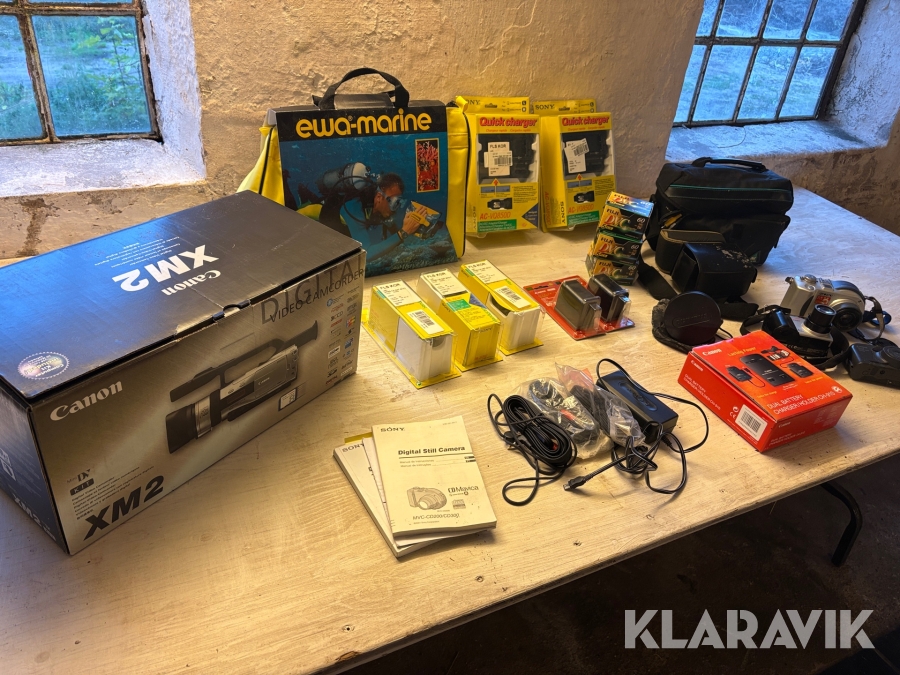 Videofilmskamera  sæt Canon - inklusiv tilbehør