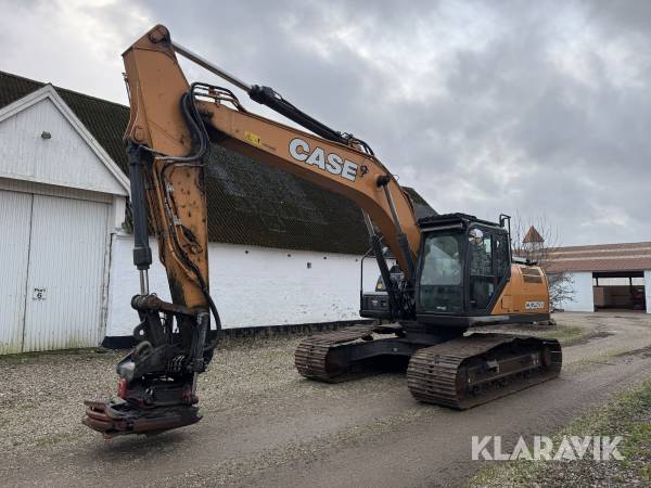 Gravemaskine Case CX250D med rotortilt