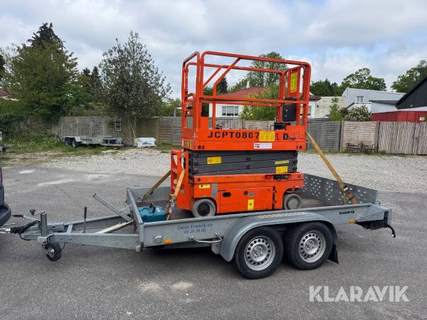 Saxlift med maskintrailer Dingli JCPT0807 DC