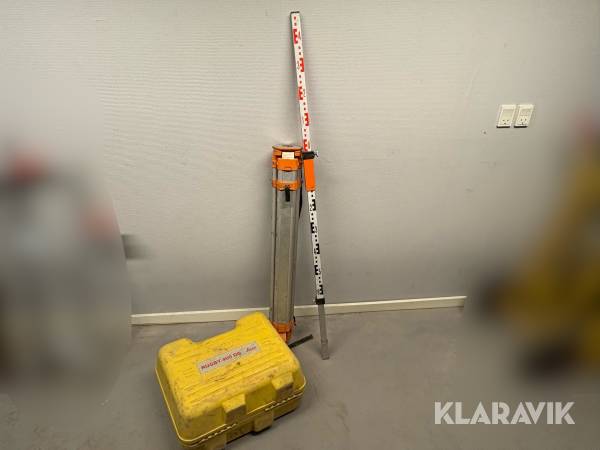 Rotationslaser Leica Rugby 400 DG med stativ og transportkasse