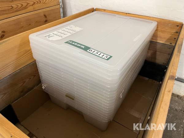 Plastkasser Ikea Samla 14 styk med låg