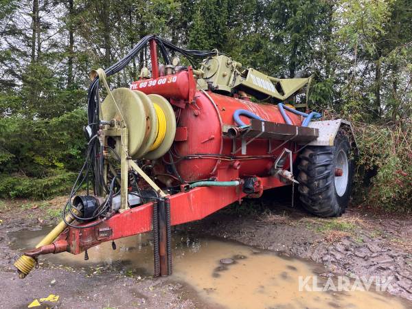 Slamsuger/spulevogn Samson 10.000 liter