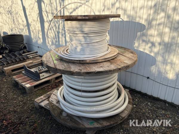 Kabelruller med alu kabel 2 styk.