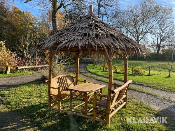 Bambus hytter 3 styk