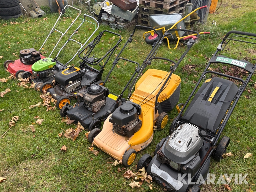 Græsslåmaskiner 6 styk.