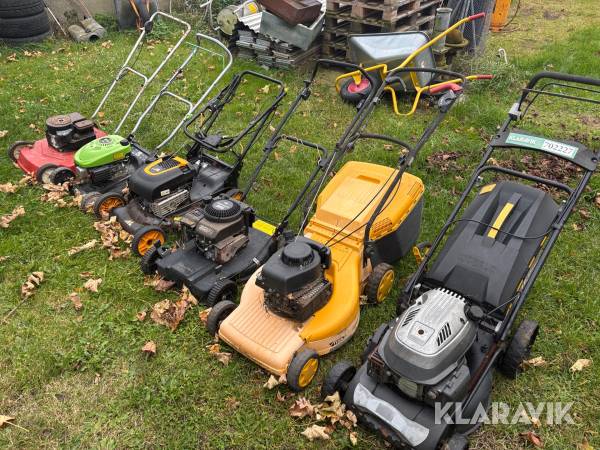 Græsslåmaskiner 6 styk.