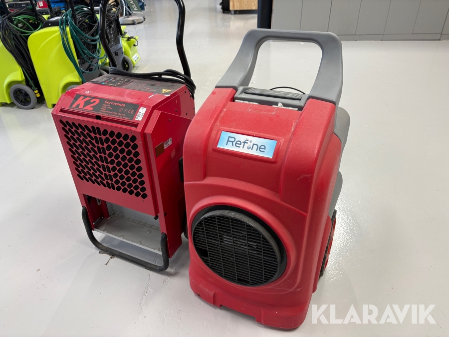 Affugtere Corroventa / Refine K2 / 125 liter 2 styk
