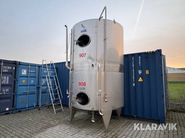 Rustfri tank Herfølge Maskinfabrik 031 2 x 5000 liter