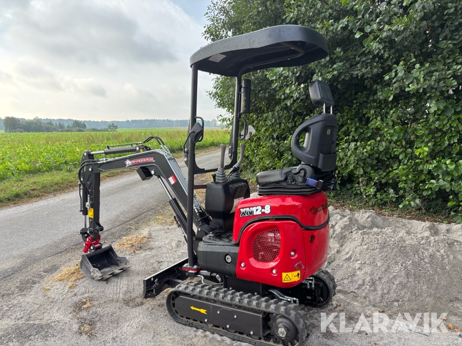 Gravemaskine Rhinoceros XN12-8 med Kubota motor