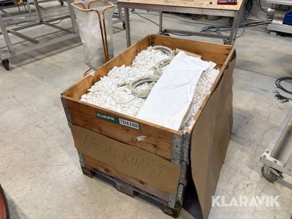 Neon belysning 8 styk hvide