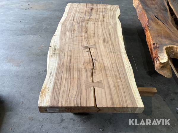 Planke bordplade Akacie Ubehandlet 1 hel planke