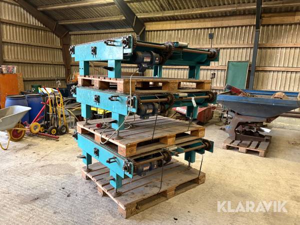 Palletransportbånd 3 styk