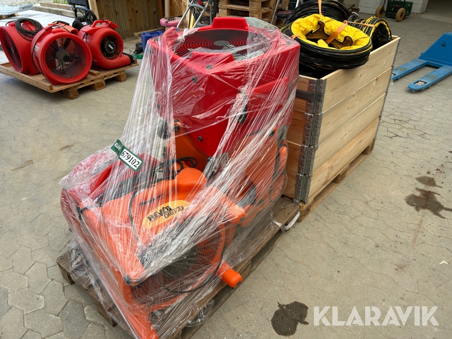 Ventilatorer & slanger 5 styk