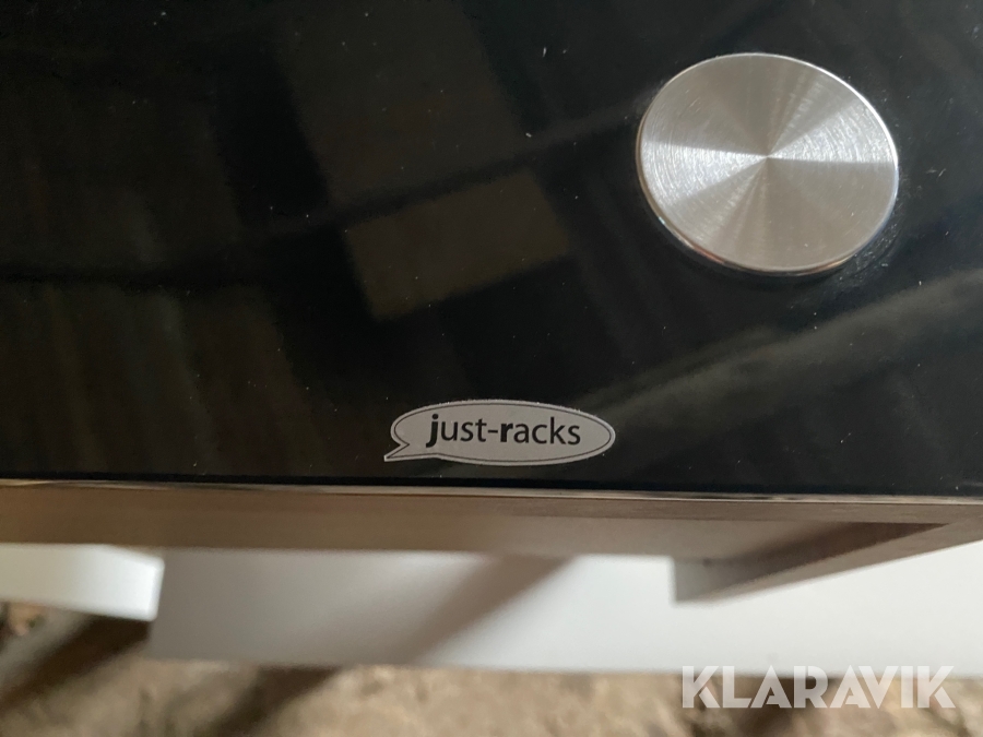 2 stk. skabe Just-Racks og Frislev Skuffeskab med glasplade