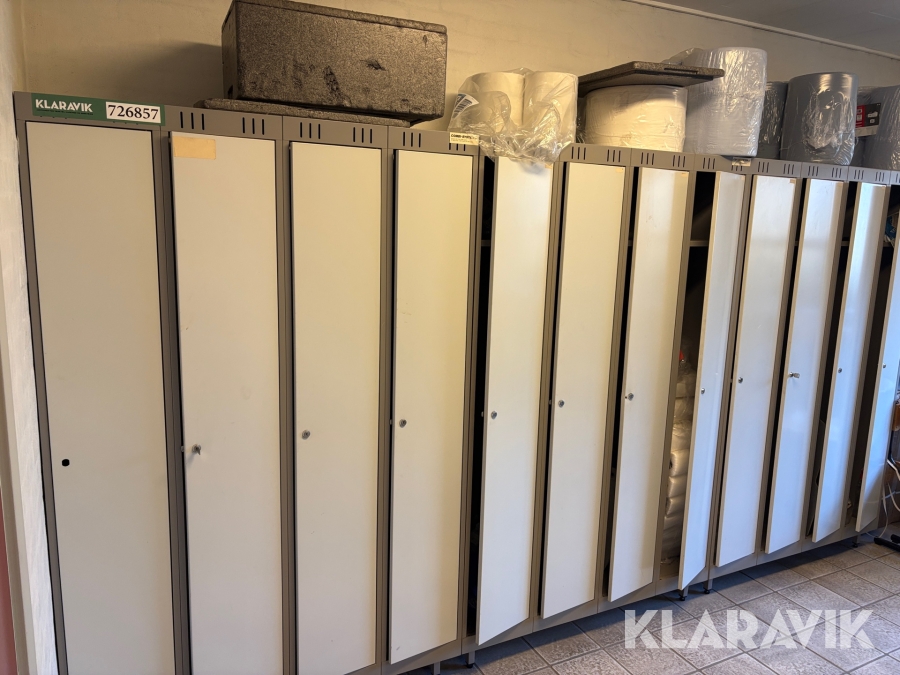 Garderobeskabe Combi system - 3 moduler á 4 skabe