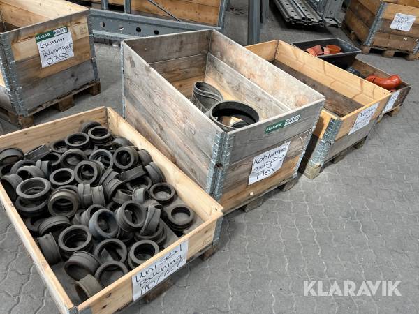 Overgange, pakninger og endepropper - 4 paller