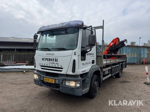 Lastbil Iveco 160E24 Med kranarm