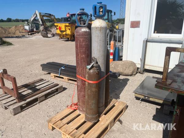 Gasflasker 5 styk
