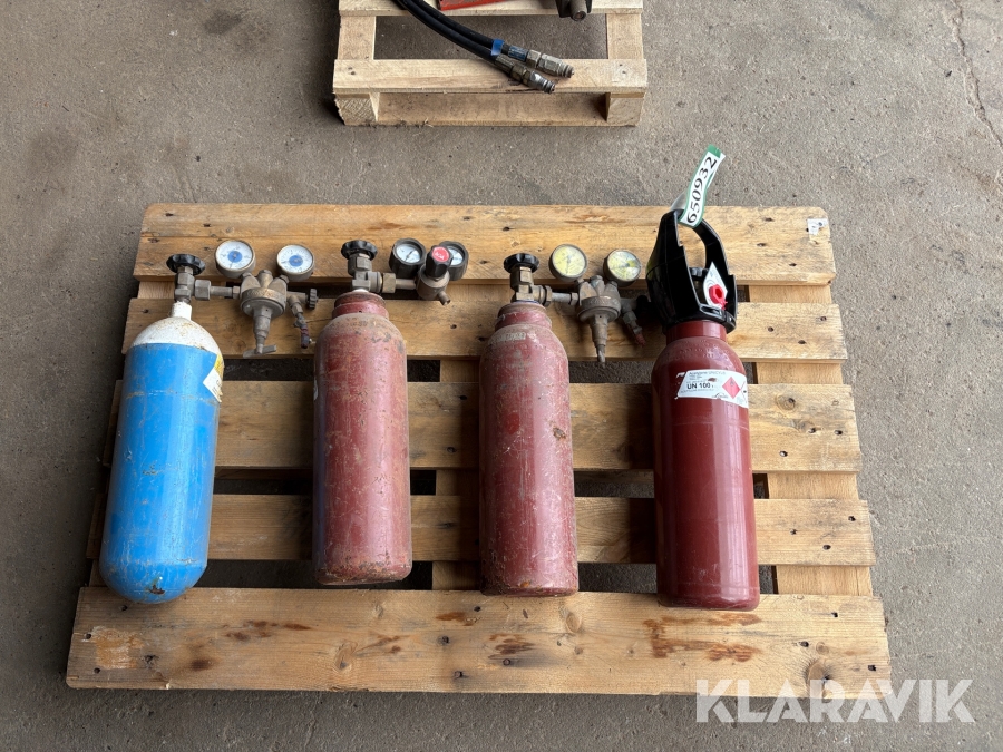 Diverse gas/ilt flasker