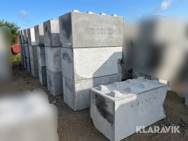 Betonblokke / siloklodser 25 styk - 2. sortering