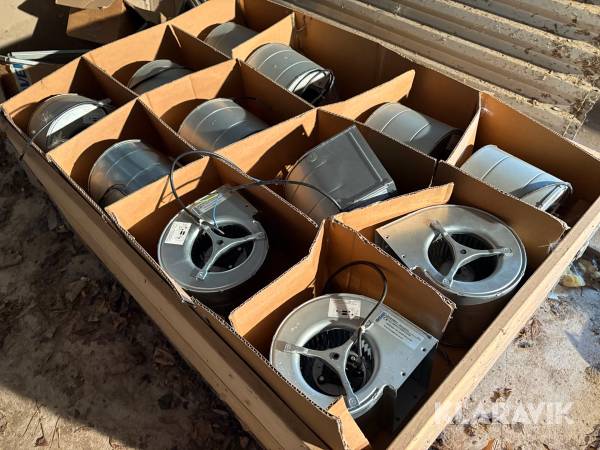 Centrifugalblæsere ebmpapst 175/190w 24 styk. 67/90W 11 styk.