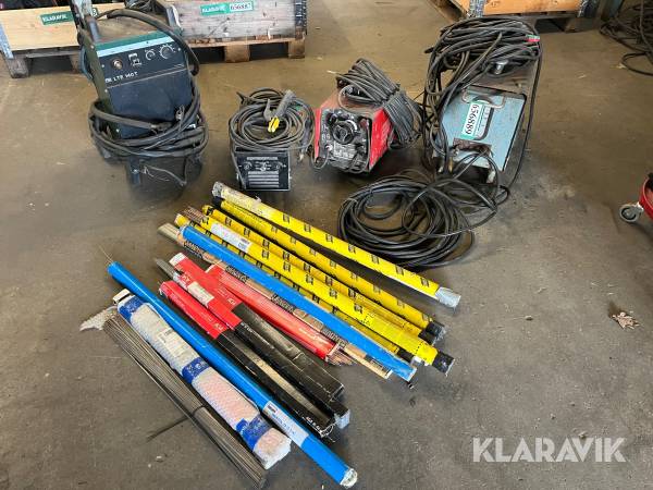 Svejsemaskiner Norweld/Derlikon/unitor/Megatronic Elektrode/Tig 4 styk. svejstråd til Tig medfølger.