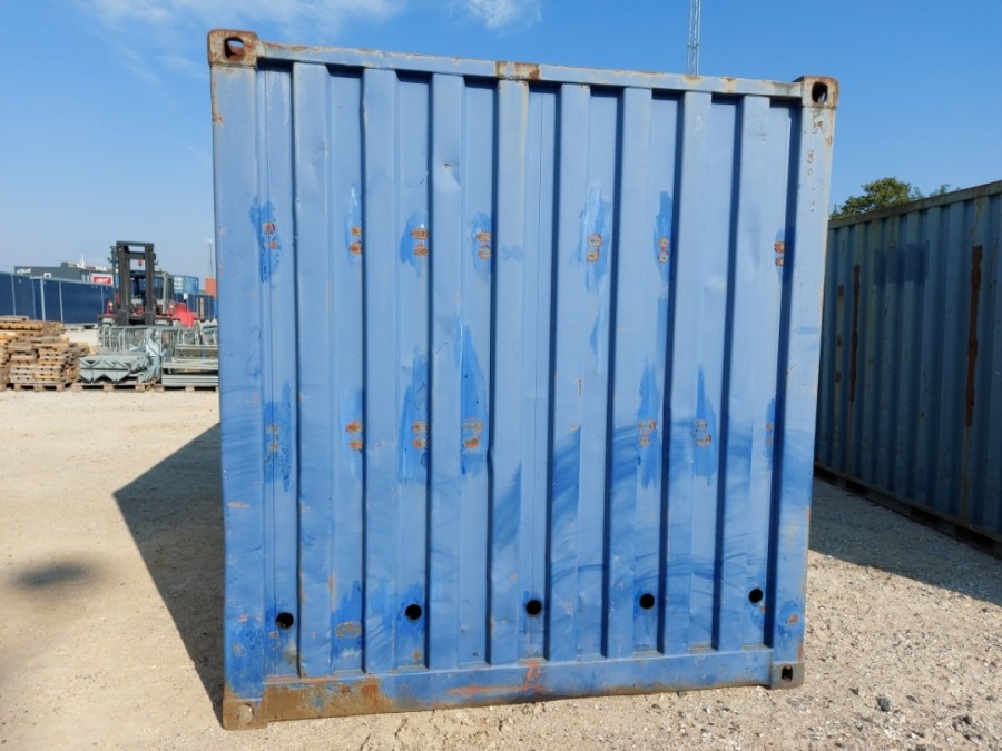 Container med opsamlingskar