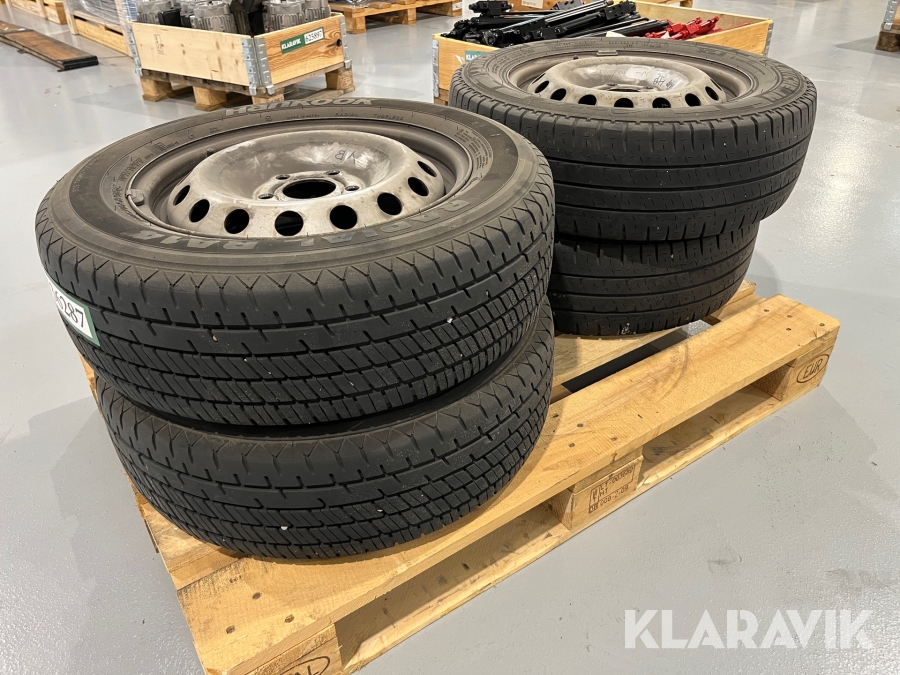 Varevognshjul Michelin & Hankook 205/65R16 4 styk