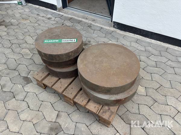 Massive rundstålsemner 5 styk