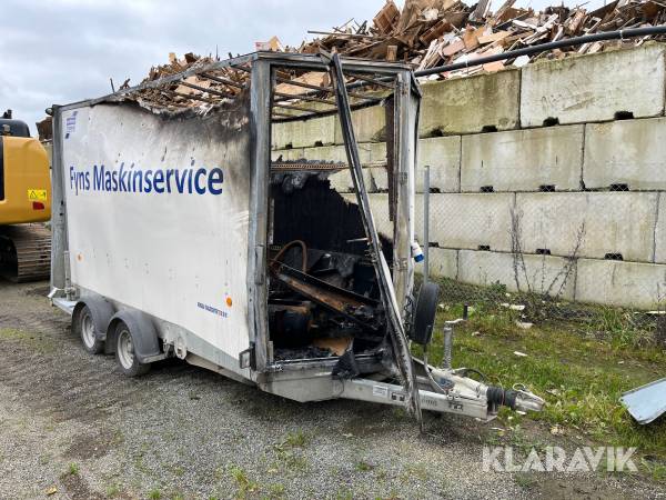 Anhængere til personbiler Ifor Williams BV 126-7HR-RD brændt trailer