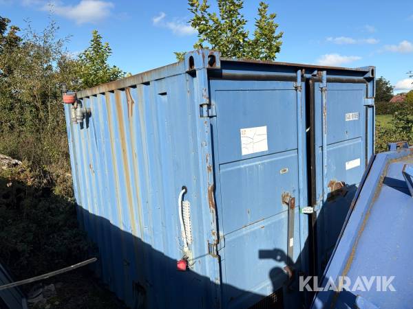 Container m. oliefyr 10 fod