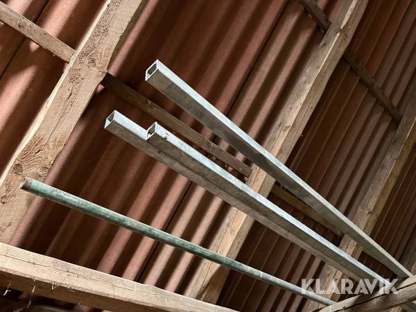 Galvaniserede firkantprofiler 50x50mm 6meter 3 styk