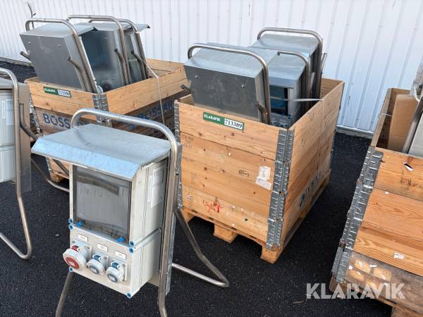 Byggestrømstavler Caverion 4 stk