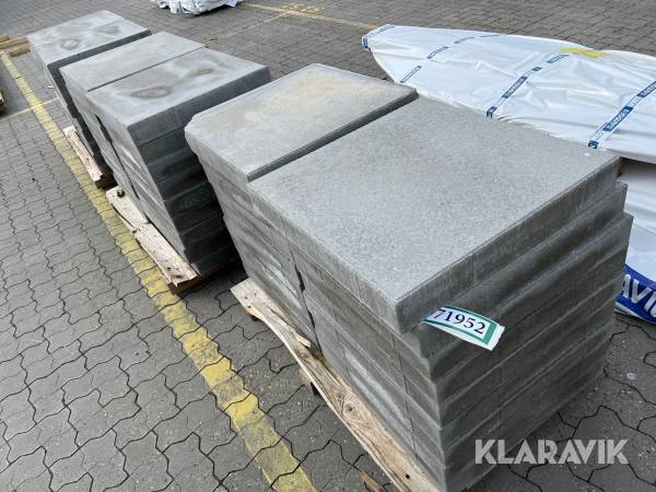 Belægningsfliser RBR 60x60x8  54 styk