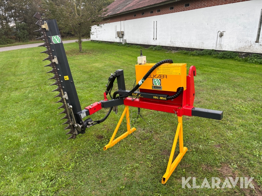 Hækkeklipper Elkær HK1500 med schæferbeslag til minilæsser