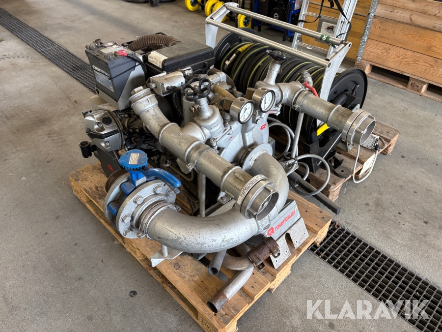 Brandpumpe + slange Rosenbauer FOX