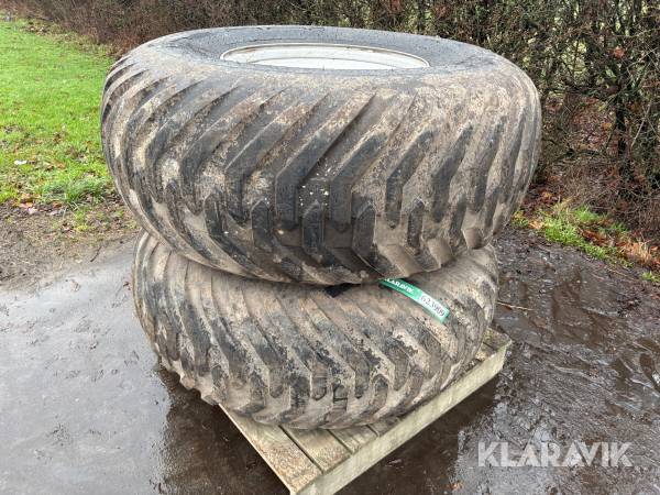 Komplette hjul 2 styk Trelleborg Twin