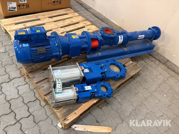 Pumpe + spadeventiler Mono Z35B + 3 objekter