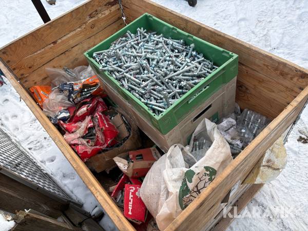 Bolte blandet lot Sormat, hilti med flere