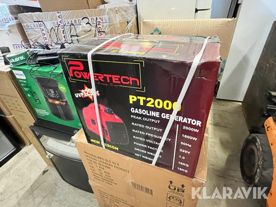Generator Powertech PT2000, Køge, Klaravik auktioner