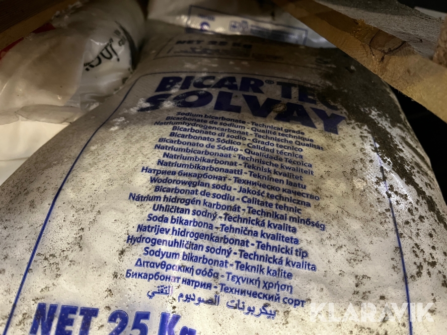 1200 kg soda Bicar Tec Solvay 25 kg poser