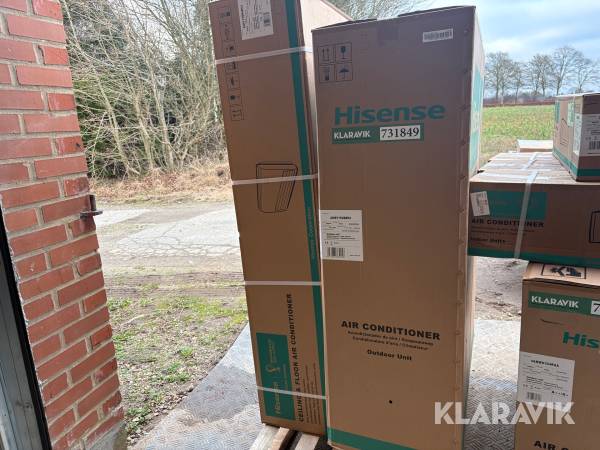 Varmepumpe Hisense AUW175U6RP4 ude og underdel