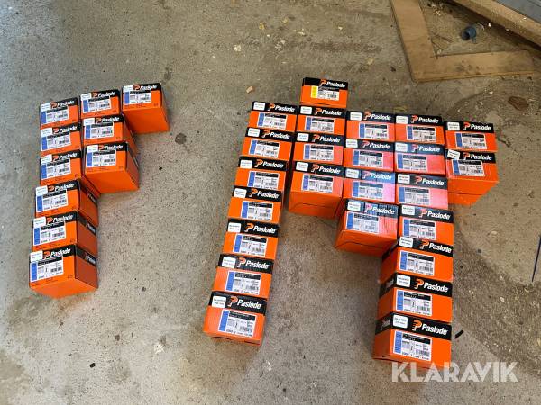 Dykkersøm Paslode F16-F18 32-63mm 34 kasser med gas