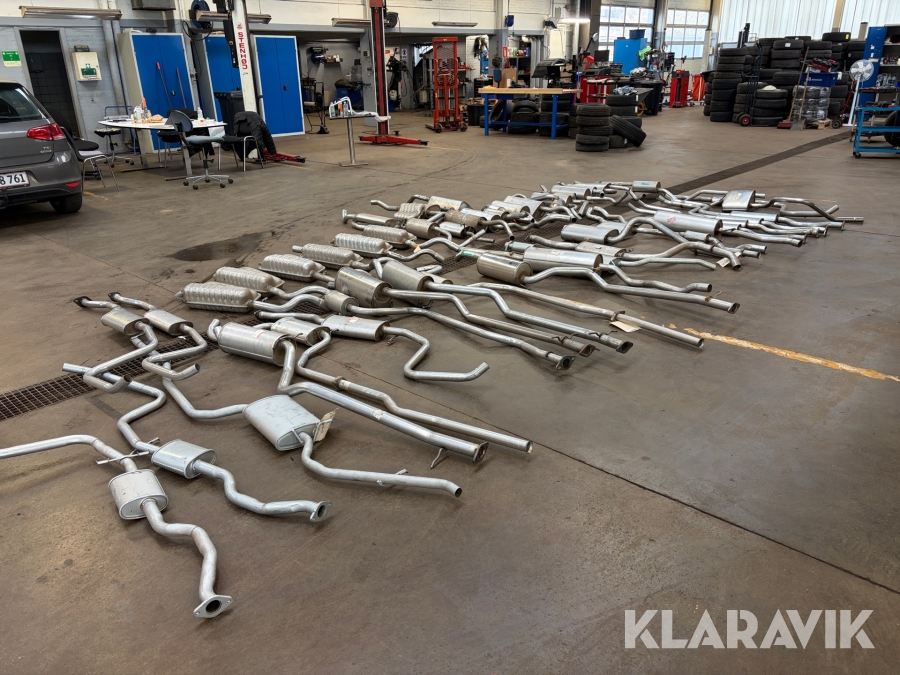 Blandet udstødninger 49 styk