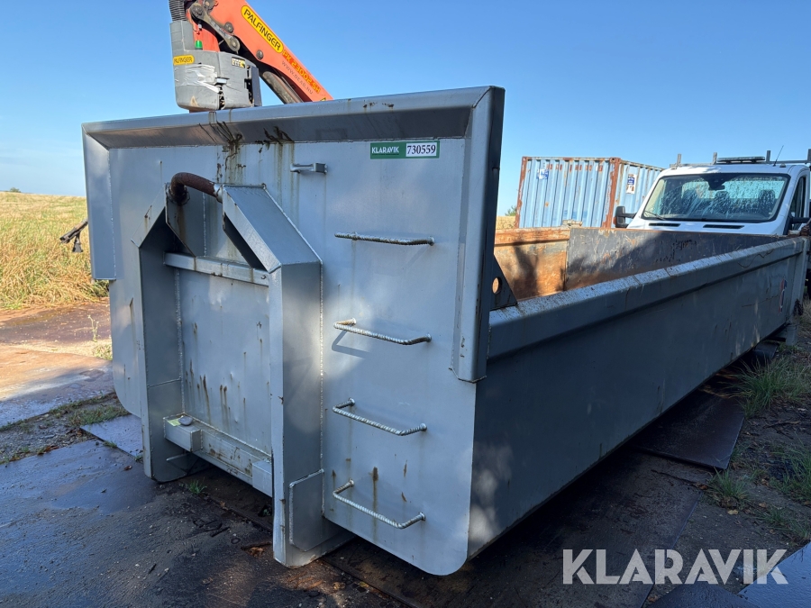 Container med lufttryksbagsmæk